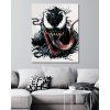 Malowanie po numerach - VENOM NA BIAŁYM TLE (Wariant płótno bez ramy, Rozmiar 40x50 cm)