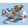 Malowanie po numerach - SCOOBY A LIETADLO (SCOOBY DOO)
