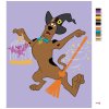 Malowanie po numerach - HALLOWEENSKÝ SCOOBY S METLOU (SCOOBY DOO)