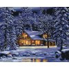 Malowanie po numerach - ZAŚNIEŻONY DOM