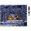 Malowanie po numerach - ZAŚNIEŻONY DOM