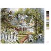 Malowanie po numerach - WILLA Z PIĘKNYM OGRODEM