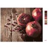 Malowanie po numerach - GRANATOWE JABŁKO
