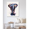 Malowanie po numerach - ABSTRAKCYJNY NIEBIESKI SŁOŃ
