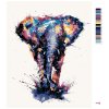 Malowanie po numerach - ABSTRAKCYJNY NIEBIESKI SŁOŃ
