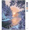 Malowanie po numerach - ZAMARZNIĘTA RZEKA