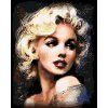 Malowanie po numerach - MARILYN MONROE (Wariant płótno bez ramy, Rozmiar 40x50 cm)