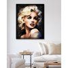 Malowanie po numerach - MARILYN MONROE (Wariant płótno bez ramy, Rozmiar 40x50 cm)