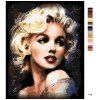 Malowanie po numerach - MARILYN MONROE (Wariant płótno bez ramy, Rozmiar 40x50 cm)