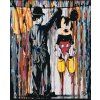 Haft diamentowy - Mickey Mouse (Wariant płótno bez ramy, Rozmiar 40x50 cm)