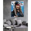 Haft diamentowy - Jack Sparrow II (Wariant płótno bez ramy, Rozmiar 40x50 cm)