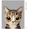 Haft diamentowy - Słodki pręgowany kotek