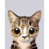 Haft diamentowy - Słodki pręgowany kotek