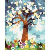 Haft diamentowy - SERCOWE DRZEWO I KWIATY