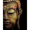 Haft diamentowy - BUDDA NA CZARNYM TLE (Wariant płótno bez ramy, Rozmiar 40x50 cm)