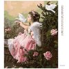 Haft diamentowy - Aniołek i gołębie