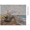 Haft diamentowy - ŁODZIE RYBACKIE NA PLAŻY W SAINTES-MARIES-DE-LA-MER (VINCENT VAN GOGH)