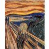 Haft diamentowy - KRZYK (E. MUNCH) (Wariant płótno bez ramy, Rozmiar 40x50 cm)
