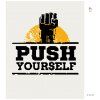 Haft diamentowy - Push yourself (Wariant płótno bez ramy, Rozmiar 40x50 cm)