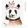 Haft diamentowy - PANDA BOHO (Wariant płótno bez ramy, Rozmiar 40x50 cm)