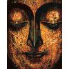 Haft diamentowy - ARTYSTYCZNY BUDDA (Wariant płótno bez ramy, Rozmiar 40x50 cm)
