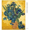Haft diamentowy - WAZON Z IRYSAMI NA ŻÓŁTYM TLE (VINCENT VAN GOGH)
