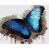 Haft diamentowy - NIEBIESKO-CZARNY MOTYL