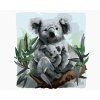 Haft diamentowy - KOALA I MŁODE (Wariant płótno bez ramy, Rozmiar 40x50 cm)
