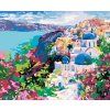 Haft diamentowy - SANTORINI (Wariant płótno bez ramy, Rozmiar 40x50 cm)