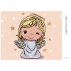 Haft diamentowy - ROZKOSZNY ANIOŁEK Z BLOND WŁOSKAMI