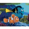 Haft diamentowy - MARLIN I DORY (FINDING NEMO) (Wariant płótno bez ramy, Rozmiar 40x50 cm)