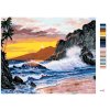 Malowanie po numerach - PLAŻA Z KLIFAMI