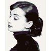 Haft diamentowy - Audrey Hepburn I (Wariant płótno bez ramy, Rozmiar 40x50 cm)