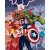 Haft diamentowy - AVENGERS COMICS (Wariant płótno bez ramy, Rozmiar 40x50 cm)