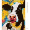 Haft diamentowy - KOLOROWA KROWA