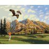 Haft diamentowy - GOLFISTA I ORZEŁ (D. RUSTY RUST) (Wariant płótno bez ramy, Rozmiar 40x50 cm)