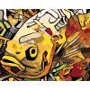 Haft diamentowy - RYBA I GRAFFITI (Wariant płótno bez ramy, Rozmiar 40x50 cm)