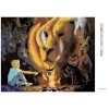 Haft diamentowy - CHŁOPIEC PRZY OGNISKU I LEW (D. RUSTY RUST)