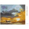 Haft diamentowy - SAMOLOT I ZACHÓD SŁOŃCA (D. RUSTY RUST)