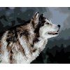 Haft diamentowy - HUSKY (Wariant płótno bez ramy, Rozmiar 40x50 cm)