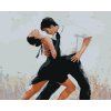 Haft diamentowy - TANCERZE TANGO (Wariant płótno bez ramy, Rozmiar 40x50 cm)