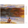 Haft diamentowy - CZŁOWIEK I ZACHÓD SŁOŃCA NAD WODĄ (D. RUSTY RUST)
