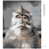 Haft diamentowy - MAŁPA Z POWAŻNĄ MINĄ