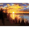 Haft diamentowy - ZACHÓD SŁOŃCA NAD JEZIOREM (D. RUSTY RUST)
