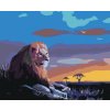 Haft diamentowy - SAMOTNY LEW O ZACHODZIE SŁOŃCA (D. RUSTY RUST)