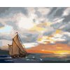 Haft diamentowy - ŻAGLOWCE NA MORZU I ZACHÓD SŁOŃCA (D. RUSTY RUST)