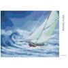 Haft diamentowy - ŻAGLOWIEC NA WZBURZONYM MORZU (D. RUSTY RUST)