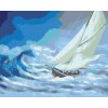 Haft diamentowy - ŻAGLOWIEC NA WZBURZONYM MORZU (D. RUSTY RUST)