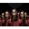 Haft diamentowy - GRUPA W MASKACH (La casa de papel)