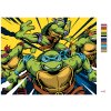Malowanie po numerach - NASTOLETNIE ZMUTOWANE ŻÓŁWIE NINJA W AKCJI